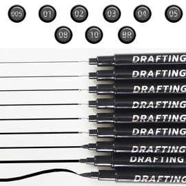 Taasmoog 9Pcs Calligraphy Pens, Hand Lettering Pens and Black Calligraphy Set for Beginners Writing Signature Illustration Design and Drawing