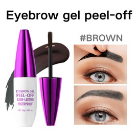 Peel Off Eyebrow Tint Gel,Waterproof Long-Lasting Brow Tattoo tint Last 3 Days,Transfer-Resistant Formula Easy Application for Fuller Defined Looking Brows