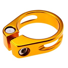 Be In Your Mind 34.9mm Quick Release Seatpost Clamp Saddle Seat Post Clamp for MTB Road Bike Aluminum Alloy Gold