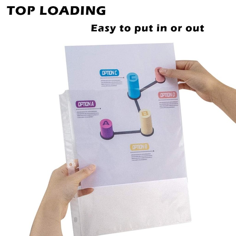 Sheet Protectors - 50 Sheets 4 mils Strong Extra Heavyweight