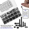 FandWay Pack of 900 M2 M2.5 M3 Screws Set, Cylinder