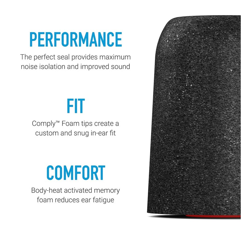 COMPLY P-Series Large Black Earbuds x3