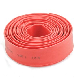 Heat Shrink Tubing, 2:1 Sleeving Wrap Cable Wire Electric Insulation Heat Shrinkable Tube Red 16Ft Length (Dia 25 mm / 0. 984")