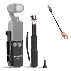 NEEWER Pocket 3 Extension Adapter & Selfie Stick for Tripod Compatible with DJI Osmo Pocket 3 Creator Combo Accessories, Expansion Cage Frame Mount Kit, Gimbal Camera Vlogging Video Recording, GP-59