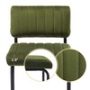ONEVOG 30 Inch Seat Height Green Velvet Bar Stools with