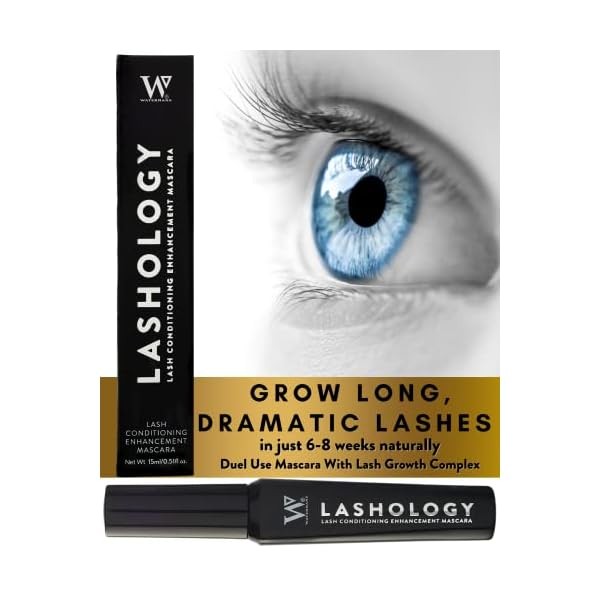 Watermans Lashology Eyelash Growth Mascara in Black, Lash Serum inside