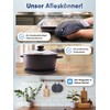 WOHNHELD® Oven Gloves & Pot Holder Set I 2 Pieces