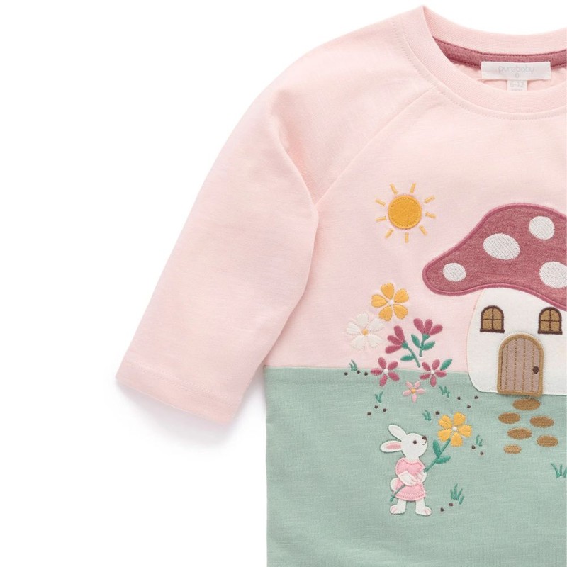 Purebaby Toadstool House Tee, 3