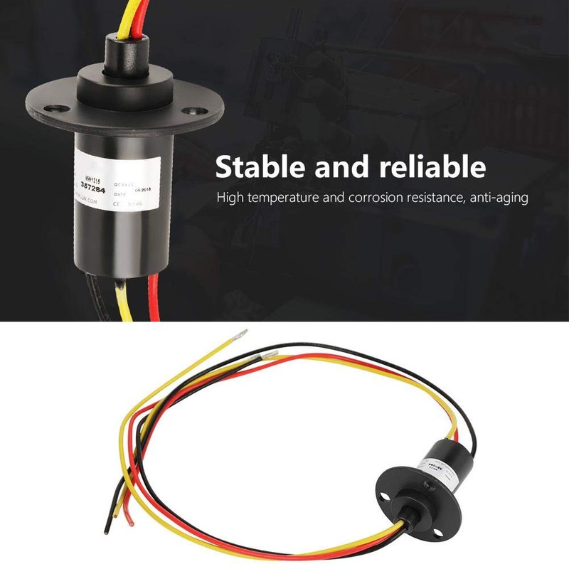 DEWIN Slip Ring, Generator 250RPM 15A Mini Slip Ring 3