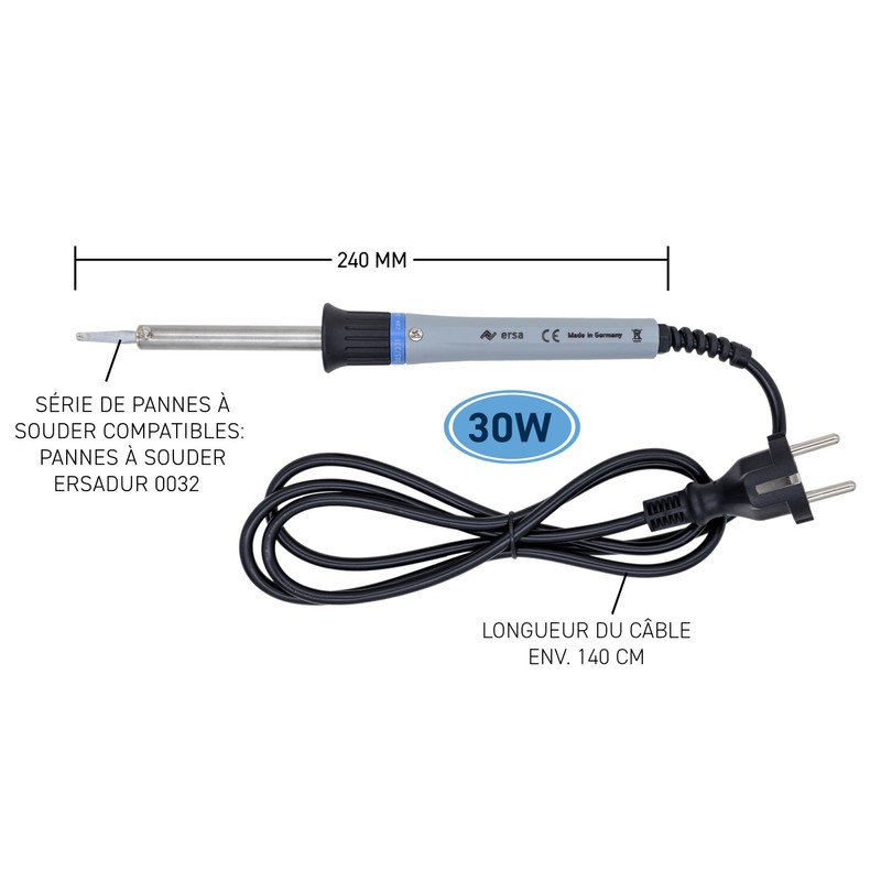 Fine soldering iron ERSA 30S 30 Watt