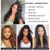 BINF Wigs Human Hair Loose Deep Wave Wig 24 Inch