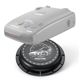 Upgraded Magnetic Radar Detector Dashboard Mount with N52 Magnets, Adhesive Holder for Escort, Uniden, Valentine One, Anti-Vibration Stable Fit, Adjustable Angle Design