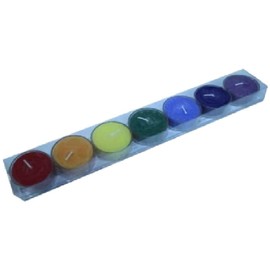 Asmondia Chakra Relief - Duftteelichte - 7 Teelichte mit Duft von ätherischen Ölen