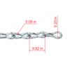 #12 X 15-FT Zinc Plated Steel Jack Chain, Weldless, Twist