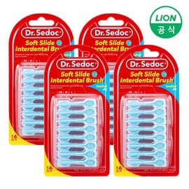Dr. Sedac Soft Slide Interdental Brushes 56-pack x 4 packs / 닥터세닥 소프트 슬라이드 치간칫솔 56개입 x 4개