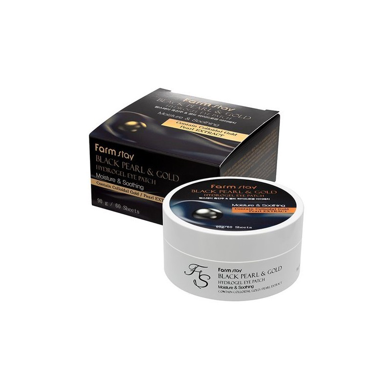 Farm Stay 팜스테이 흑진주 골드 하이드로겔 아이패치 90g (60매) Farm