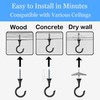 Evsteluo 2 Sets Large Swag Hooks for Ceiling - Heavy