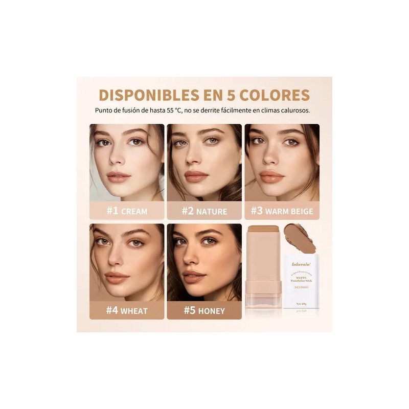 Base De Maquillaje Belleza Corrector 2 En 1 Beige Cálido