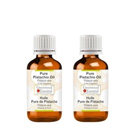 Greenwood Essential Pure Pistachio Oil (Pistacia Vera) Cold Pressed (Pack of Two) 30ml X 2 (2 oz)