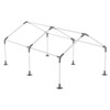 ICITYWALL 6 Leg Carport Kits，High Peak Canopy Fitting Kit with
