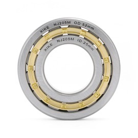 XIKE 1 Pcs NJ205M Cylindrical Roller Bearings 25x52x15mm, Fits DIY/Motor/Turbines/Compressors/Reducer/Gearbox, Industrial/Agricultural/Engineering/ Garden Machinery.
