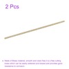 DMiotech 2Pack 2mm x 300mm, Brass Solid Round Rod, Brass