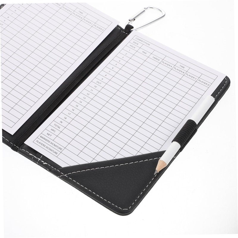 Kisangel Pu Leather Golf Scorecard Holder Stylish Scorebook for Golfing