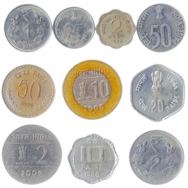 India 10 Mixed Coins | Rupees | Paisa | Indian Currency Since 1969