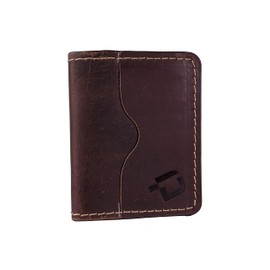 My Daniq, Classic Card Holder, Crazy Horse Leather, 6 Slots, Brown. RR-CH-B150