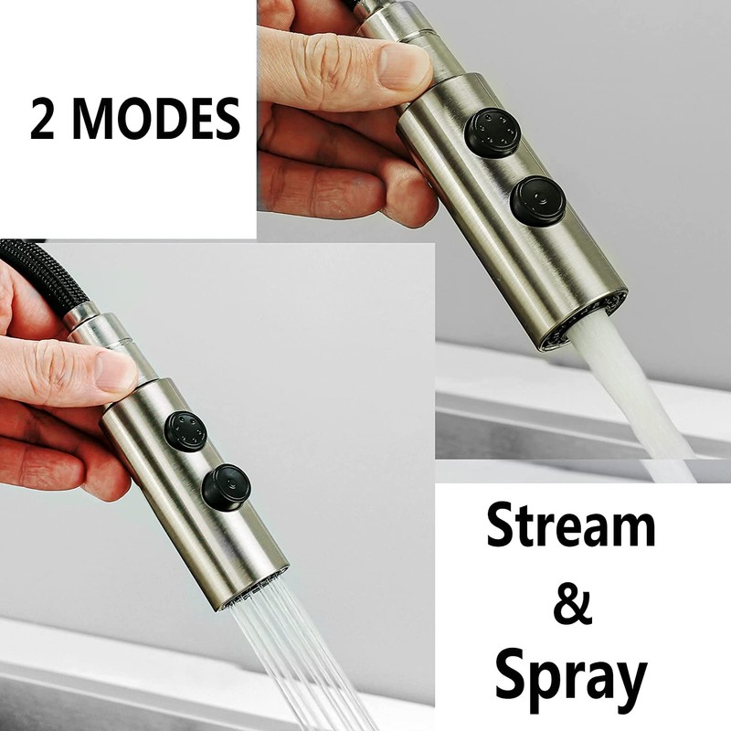 PULL Down kitchen faucet head replacement 2-Function sink faucet head