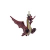 Red Flying Gothic Dragon Fantasy Christmas Tree Hanging Ornament Statue