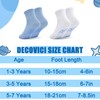 DECOVICI Non Slip Toddler Socks, Baby Boy Girls Crew Grip