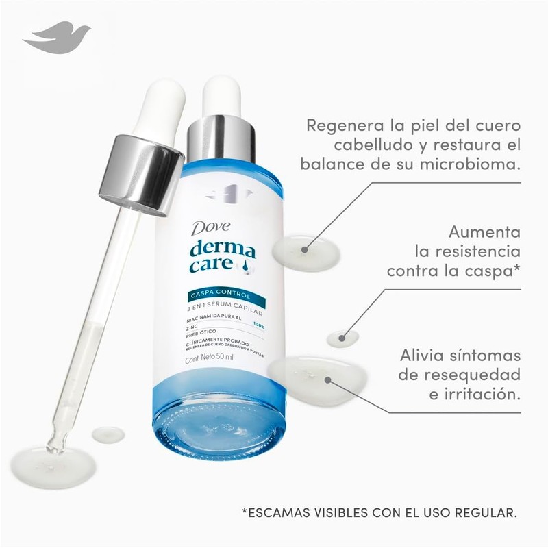 DOVE Sérum Capilar 3 en 1 Derma Care Caspa Control