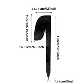 LxcshLjx 4 Pcs Silk Durag Caps, Silky Durag Pack for Men Women, Satin Doo Rag, Durag Headwraps with Long Tail, Pirate Caps, Head Wrap Beanie Hats, Waves Turban Cap, Black Bandanas for Hip Hop Rapper