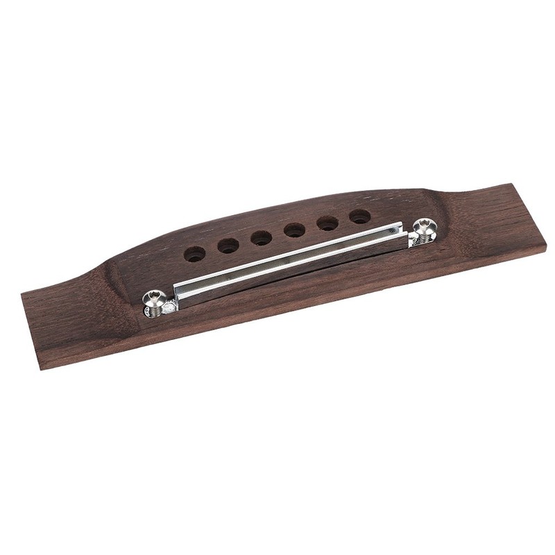 Guitar Bridge Saddle Nut 6 String Wood Acoustic Guitar Bridge
