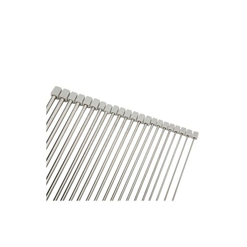 Agujas de tejer de acero inoxidable, 11 pares de agujas