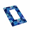 Moslion Blue Jellyfish Wall Plate Switch Covers Ocean Sea Fish