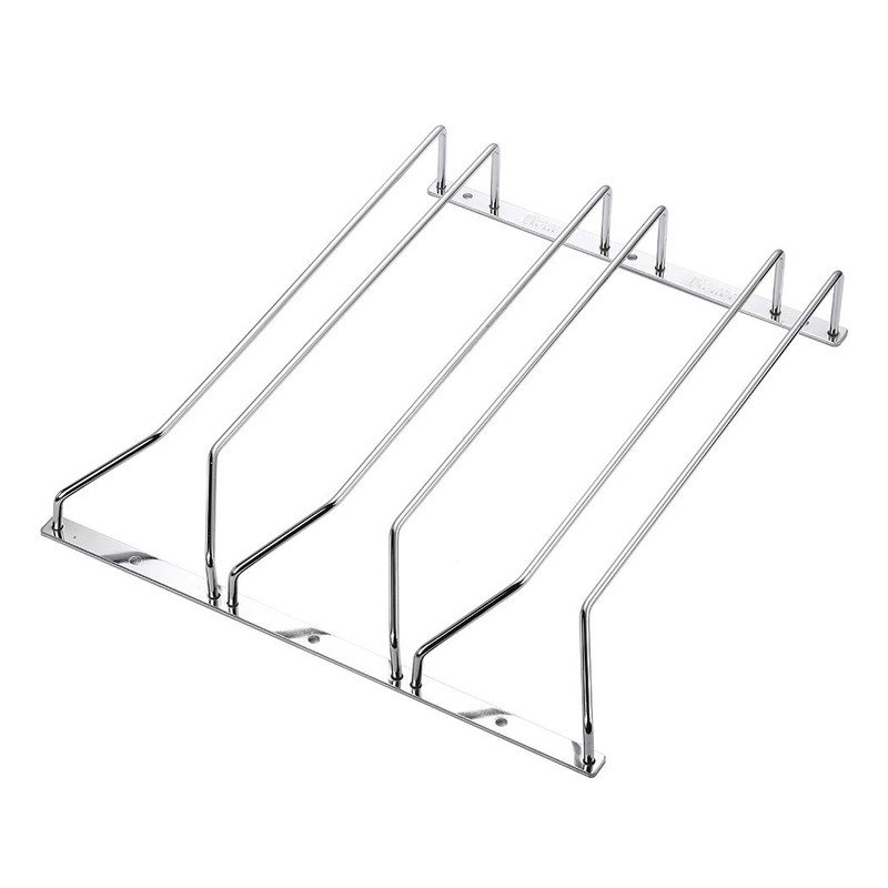 Dianoo ワイングラスラック キャビネット下吊り下げワイヤー 脚付きグラスラックホルダー ネジ付き クロム仕上げ 35cm 3列