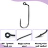 Natufish 60 Degree Jig Hooks 25Pcs Inline Jig Hook,Fishing Long