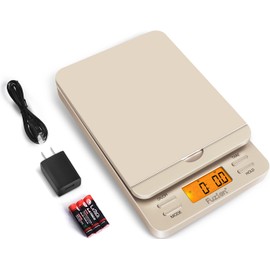 Fuzion Shipping Scale, 86 lb/0.1oz Digital Postal Scale for Packages, Hold and Tare, Postage Scale, Mail Scale, Shipping Scale for Small Business, LCD Display, Battery & AC Adapter