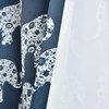 Lush Decor Elephant Parade Curtains Floral Animal Print Design Window