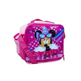 Minnie Mouse Character Lunch Bag for Kids - Insulated with Adjustable Strap - Lightweight and Perfect for School, Nursery, and Travel