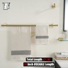 JQK Double Towel Bar 27 Inch, Brass Gold Useable Length