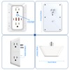 JcBlaon 6-Outlet Surge Protector Wall Charger with 4 USB Ports