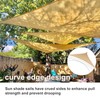 SUNLAX Custom Size Sun Shade Sail 8'x12'x14.4' Sand Triangle Canopy