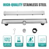 BARONAGE Linear Shower Drain 36 Inch, Rectangle Shower Floor Drain