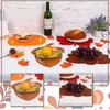 WideSmart 8pcs Placemats,Leaves Table Place-Mats Maple Leaves Felt Coaster Cup