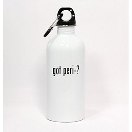 Los Drinkware Hermanos got peri-? - White Water Bottle with Carabiner 20oz