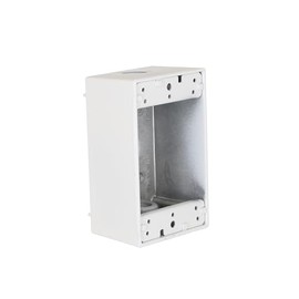 Hubbell-Raco 5320-1 Weatherproof Box, 1 Gang, 18.3 Cu-in X 4-1/2 in L X 2-3/4 in W X 2 in D, Cubic inches, White