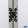XFORT® 2 Pairs Black Butterfly Hinges with Rustic Ornate Design,